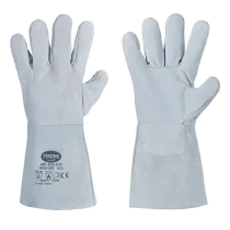 Stronghand S53 0255, cow split skinnhansker, grå, 5 x 12 par, SFM-TF0255