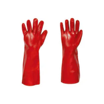 Stronghand Columbia 0405, bomull interlock / pcv hansker, bordeaux, 5 x 12 par, SFM-TF0405