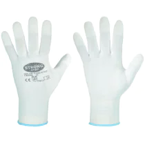 Stronghand Yumen 0700, finstrikkede hansker, hvite, 20 x 12 par, SFM-TF070008