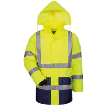 Safestyle Sebastian 23528, 2 i 1 high vis parkas, gul, 1 x 1 Stykk, SFM-TF235282