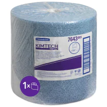 Kimberly Clark Kimtech prosessviskere 7643, rull, blå, 1 x 1 rull (à 500 tearoffs), SFM-TK7643