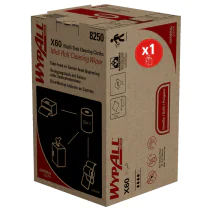 Kimberly Clark WypAll X60 General Clean Midi Roll vindusviskere, dispenserboks, blå, 1 x 1 rull (à 235 tearoffs), SFM-TK8250