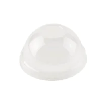 Green Box Håndtakshull 9,6 cm PLA kuppellokk, klar, 1000 stykker, SGB-DCD00052