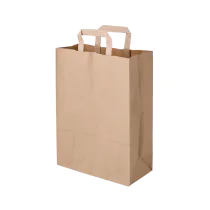 Green Box Resirkulering 26 x 12 x 35 cm papirbæreposer, brune, 250 stykker, SGB-DSE02317