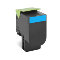 Lexmark 802C Toner – Høy kapasitet, 1.000 sider (LEX80C20C0, Cyan, 1 Eske)