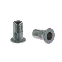 Arvid Nilsson Naglemutter FTT stål sylindrisk med flatt hode og riller SAN-496