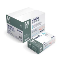 Santex GD14 pulverfrie vinylhansker, blå, 1000 stk, SST-GD14B-S, size S