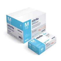 Santex GD24 engangshansker i nitril, blå, 500 stk, SST-GD24B-S, size S