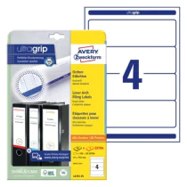 Avery L4761-25 Etiketter for permer 192 x 61 mm hvit