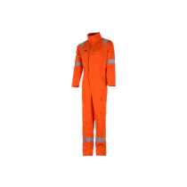 Bulldog Kjeledress – Flammehemmende, Høy Slitestyrke, Oransje, Størrelser 42-68, SBD-5208-BPW