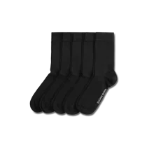 Bjorn Borg Essential 5-p Socks – Komfortabel Passform(1000131, Svart, Herre, 5 par sokker, størrelse-41-45)