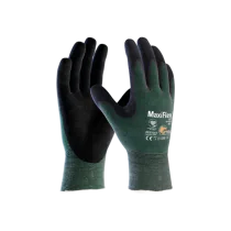 ATG MaxiFlex Cut 3B Hansker – Høy Kuttbeskyttelse(1001306, Mørk grønn, Unisex, 12 par hansker, størrelse-6)
