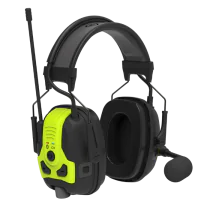 Guardio Freebird PRO X Hørselvern – SNR 32 dB, Bluetooth 5, AI-styrt stemmekontroll(1001940, Svart/Fluorescerende Gul, Unisex, 1 Stykk, størrelse-One Size)