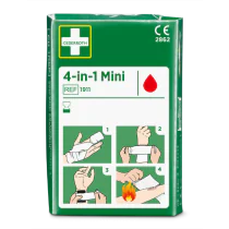 Cederroth 4-in-1 Bloodstopper – Steril Førstehjelp (1002282-307, Grønn, 1 Stykk, størrelse-Standard)
