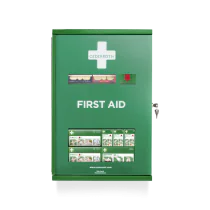 Cederroth Førstehjelpsskap – Støvtett, Låsbart (1002317-307, Grønn, 1 Stykk, størrelse-Standard)