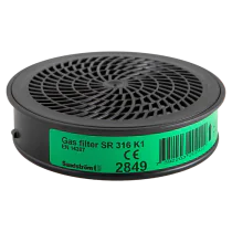 Sundström SR 316 Gassfilter – Optimal Beskyttelse (1002410-001, Svart, 1 Stykk, størrelse-Standard)