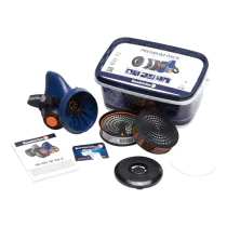 Sundström Half Mask – Høy Beskyttelse, Komfortabel (1002431-409-M/L, Blå, 1 Stykk, størrelse-M/L)