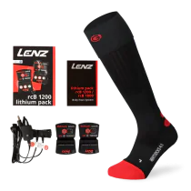 Lenz Heat Sock 4.1 – Varmende Merinoull (Dame/Herrer, Black, Størrelser 35-47), 1 Par, SBG-1002448