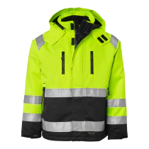 Top Swede Arbeidsjakke – Varm & Funksjonell(1000695, Fluorescerende gul/svart, Unisex, 1 stykke jakke, størrelse-XS)