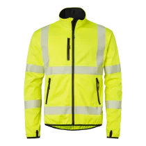 Top Swede 7721 Softshell Hi-Vis – Høy Synlighet, Komfort(1000985, Fluorescerende gul/svart, Unisex, 1 stykke jakke, størrelse-XS)