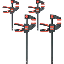 Bessey Enhånds klemmesett (EZM-EZL-SET, 4 Stykk)