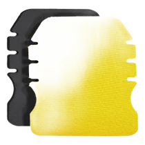 Dimex Knebeskyttere – Høy Slitestyrke, Komfort (4296+, Gul/svart, 1 Par, størrelse-)