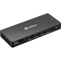 Sandberg USB-C 13i1 DockingStation Pro, 1 Stykk, SEN-136-61