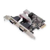 MicroConnect Serial I/O RS232 PCIexpress tilleggskort 2-port, inkl. lav profil, brikkesett: ASIX99100, 1 Stykk, SEN-DS-30000-1
