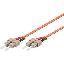 MicroConnect optisk fiberkabel, SC-SC, multimodus, dupleks, OM2 (oransje), 10m, 1 Stykk, SEN-FIB222010-2
