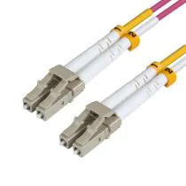 MicroConnect optisk fiberkabel, LC-LC, multimodus, dupleks, OM4 (Erica Violet) 15m, 1 Stykk, SEN-FIB440415P