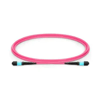 MicroConnect optisk fiberkabel, MTP hun - MTP hun, multimodus, polaritet B, OM4 (Erica Violet), 1m, 1 Stykk, SEN-FIB993001