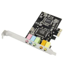 MicroConnect 5.1 kanaler PCIe lydkort, 1 Stykk, SEN-MC-CMI6CH-PCIE