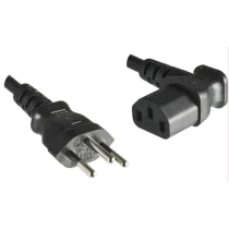 MicroConnect Strømkabel Sveits (Type J) - C13 Vinklet, 1,8m, 1 Stykk, SEN-PE160418A