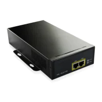 MicroConnect 95W 802.3af/at PoE-injektor, 100-240 V, 50-60 Hz, 55V DC, Maksimum 1000 Mbps, 100 m, Svart, 1 Stykk, SEN-POEINJ-95W