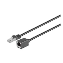 MicroConnect CAT6 F/UTP forlengelseskabel 0,5m, svart, 1 Stykk, SEN-STP6005SEXT