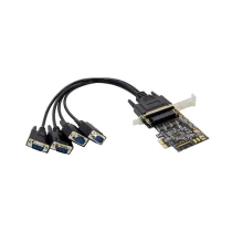 MicroConnect PCIe 4S DB9 RS232 seriell kort, 1 Stykk, SEN-W125754609