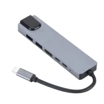 eSTUFF USB-C 6-i-1 Mobil Hub, 1 Stykk, SEN-W126094045