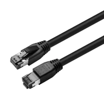 MicroConnect CAT8.1 S/FTP 0,25m Svart LSZH Skjermet Nettverkskabel, AWG 24, 1 Stykk, SEN-W126443445