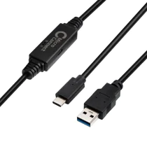 MicroConnect USB 3.2 Gen 1 A til USB-C 3.2 Gen 1 kabel - 5m kabel, 5 Gbit/s, 1 Stykk, SEN-W127004203