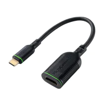 MicroConnect USB-C hann til HDMI hunn-adapter, 0,2m, svart, 1 Stykk, SEN-W128229555