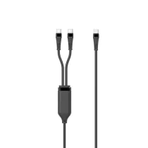 MicroConnect 1-til-2 PD100W USB-C til USB-C×2 splitterkabel, 1,55 meter, 1 Stykk, SEN-W128894760