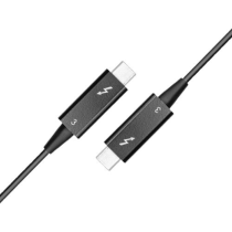 MicroConnect Thunderbolt 3 USB-C optisk kabel, 40 Gbits/s, svart, 50m, 1 Stykk, SEN-W128955433