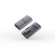 MicroConnect USB-C hann-kvinne angeled straight-adapter, 240W, 40Gbps, USB4 Gen 3x2, 1 Stykk, SEN-W129058429