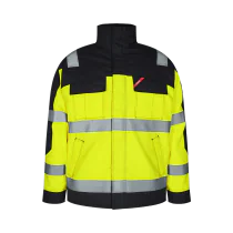 Engel Safety+ EN ISO 20471 Multinorm vinterjakke, Hivis yellow/Black, 1 Stykk, SEW-1935-820-3820