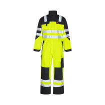Engel Safety+ EN ISO 20471 Multinorm kjeledress, Hivis yellow/Black, 1 Stykk, SEW-4235-825-3820