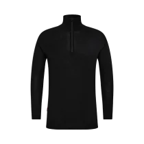 Engel Undertrøye i ull med glidelås, Black, 1 Stykk, SEW-7266-219-20