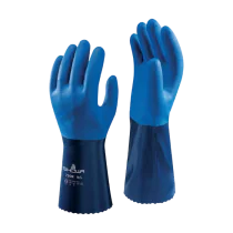 Showa Nitrilgummihandske, 30 cm, blå, 10 par, SGP-5180-BLU-XX