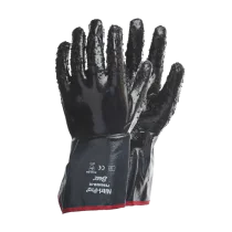 Gloves Pro NITRILE ROUGH, Svart, 12 Par, SGP-5720-BLK-XX