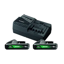 Hikoki Batteripakke 2XBSL1840M – 18V, 4,0Ah, Høy Kapasitet, Støtsikker(UC18YFSLWEZ, 1 Boks)