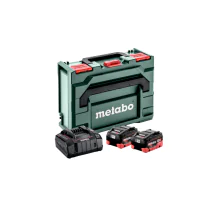 Metabo Basis-sett 2 x LiHD 8.0 Ah + metaBOX 145, SME-685131000